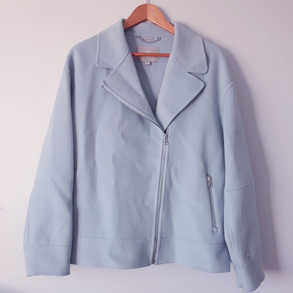 Soia + Kyo Double-Face Wool Moto Jacket XL